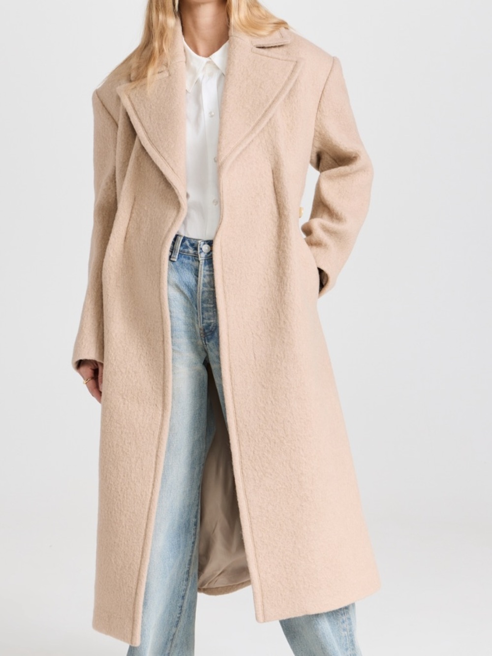 RECTO Casentino Elastic Belted Detail Coat